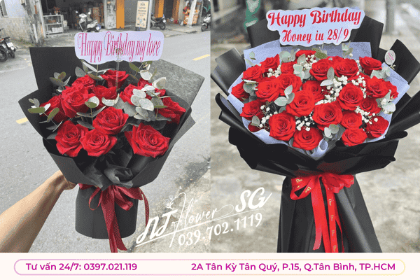 Bó Hoa Hồng Đỏ Tại Tân Bình